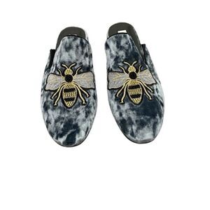 Steve Madden Hugh Bumblebee Velvet Slip On Flats Loafers Size 9